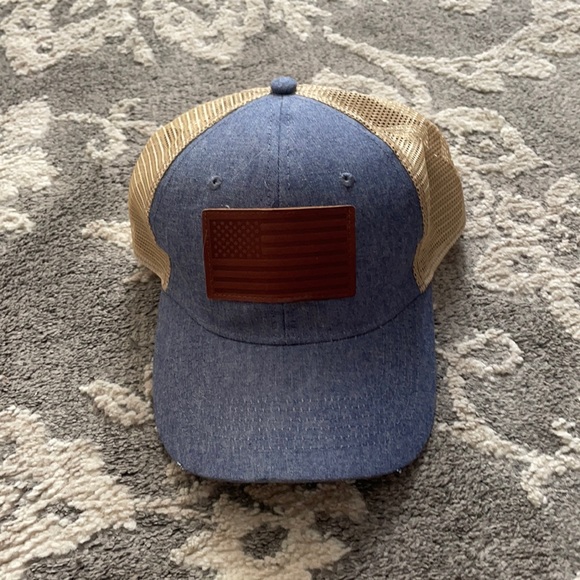 American flag leather Jean hat - Picture 2 of 3